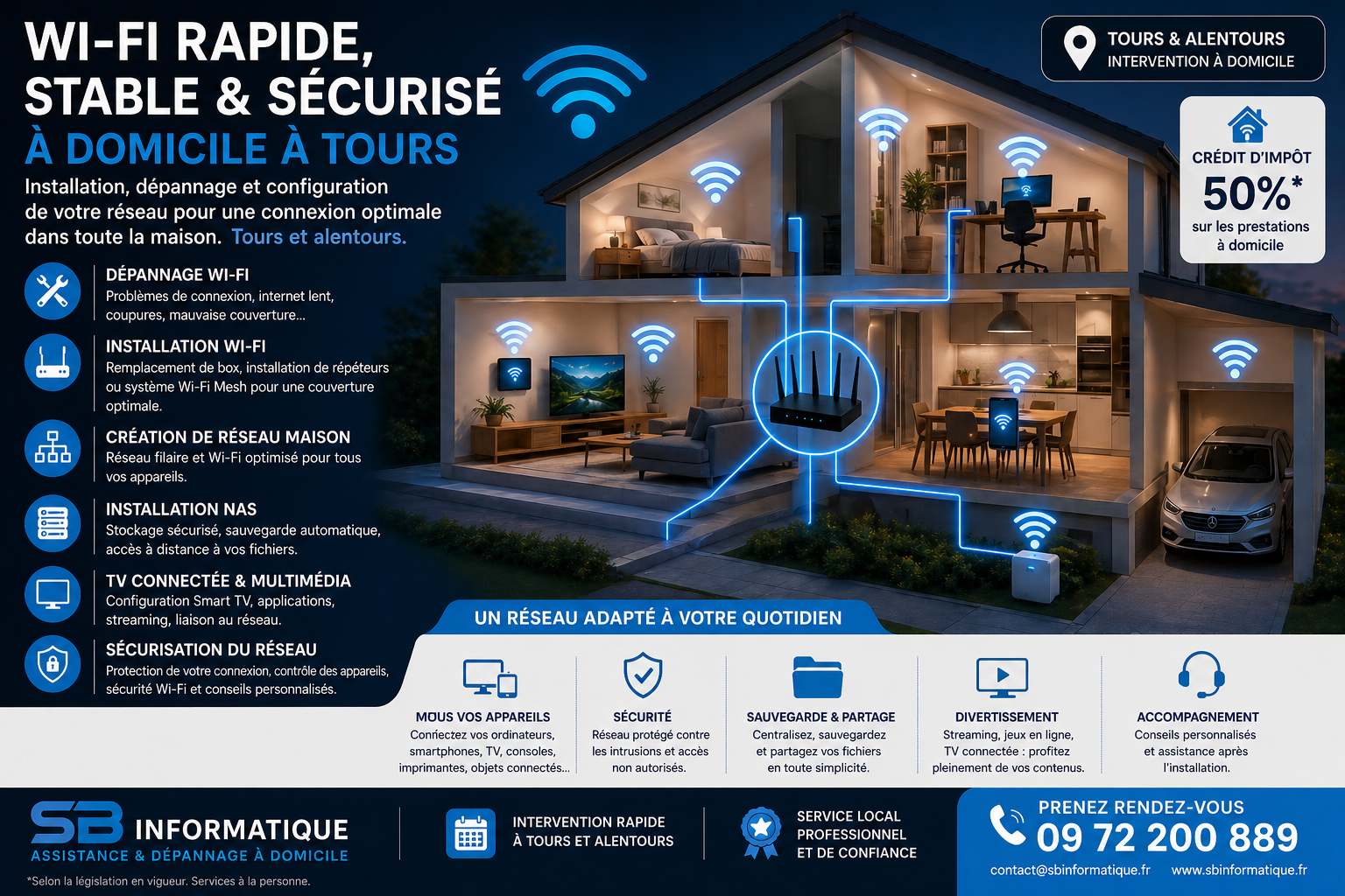 Dépannage Wi-Fi à Tours